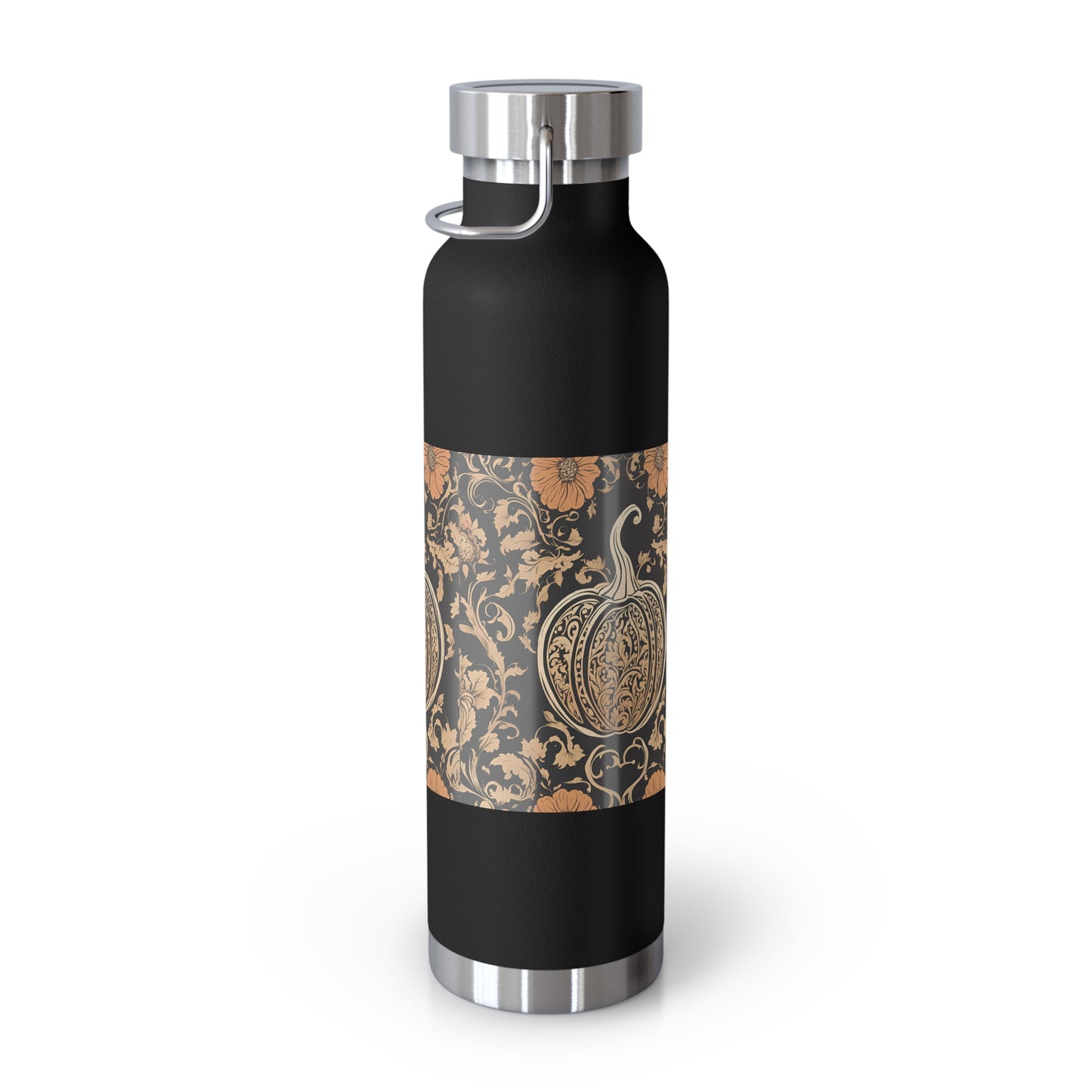 Floral Pumpkin Insulated Bottle, 22oz
