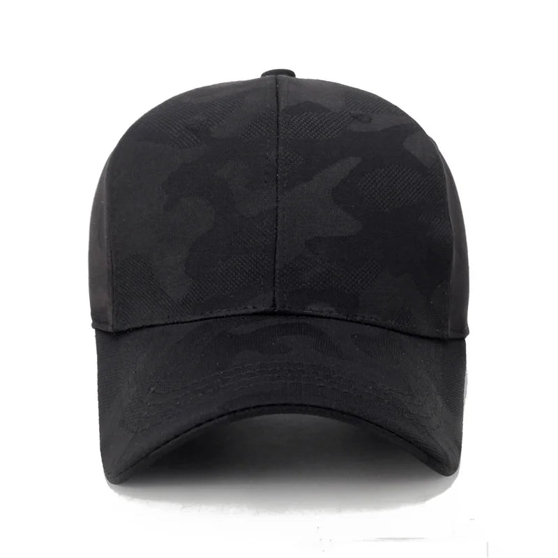 Monotone Camo Pattern Adjustable Baseball Cap