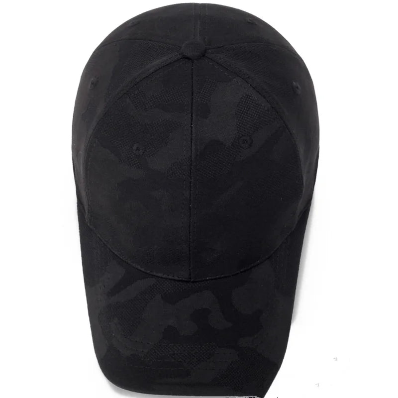 Monotone Camo Pattern Adjustable Baseball Cap