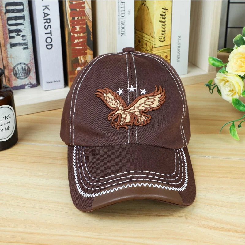 Patriotic Flying Eagle Embroidery Patch Baseball Cap