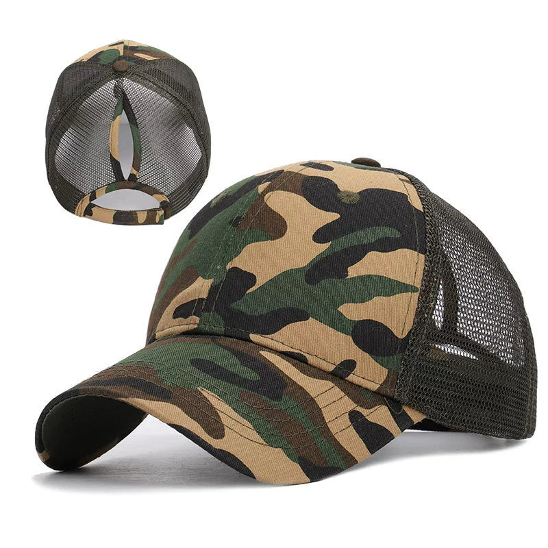 Women's Camo Ponytail Cap