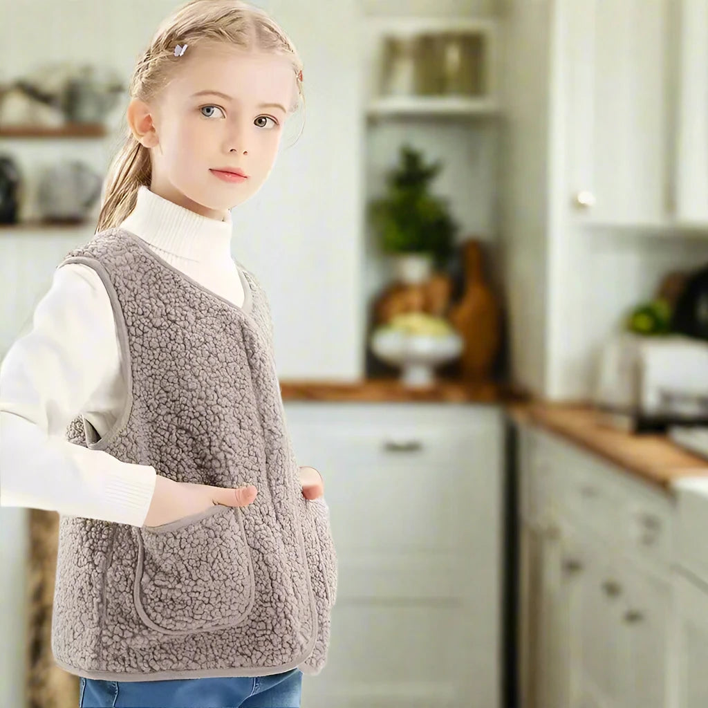 Child's Plush Fuzzy Warm Vest