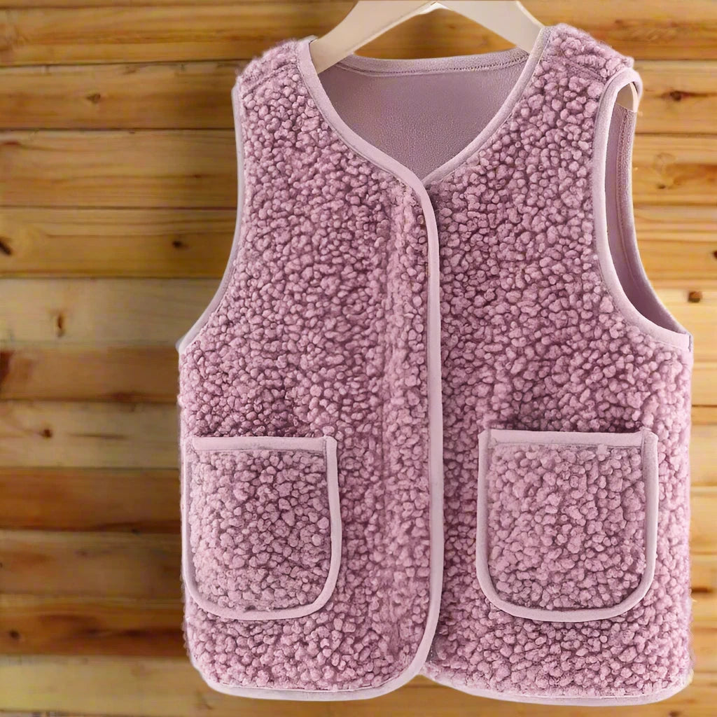 Child's Plush Fuzzy Warm Vest