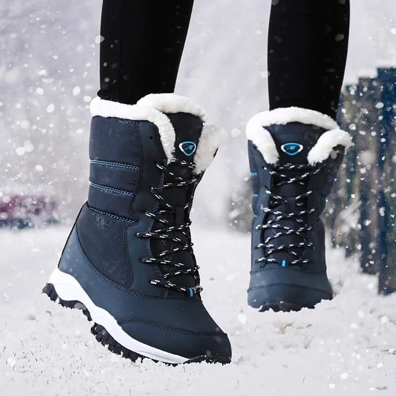 Waterproof Plush Warm Ankle Snow Boots