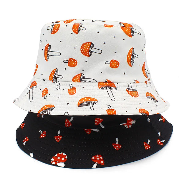Mushroom Print Bucket Hat