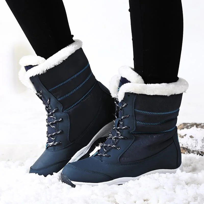 Waterproof Plush Warm Ankle Snow Boots