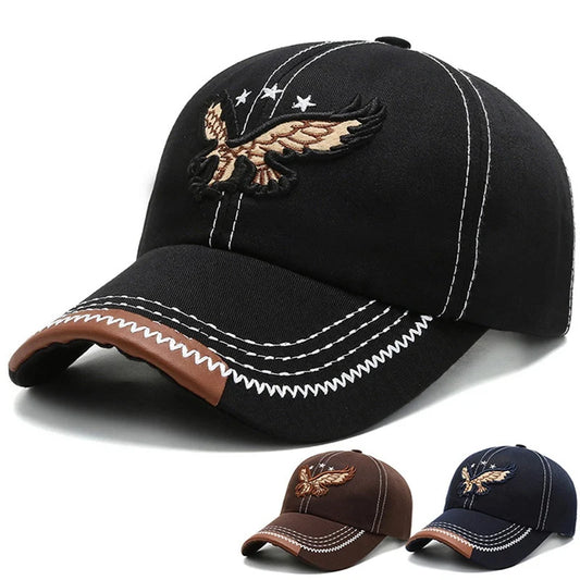 Patriotic Flying Eagle Embroidery Patch Baseball Cap