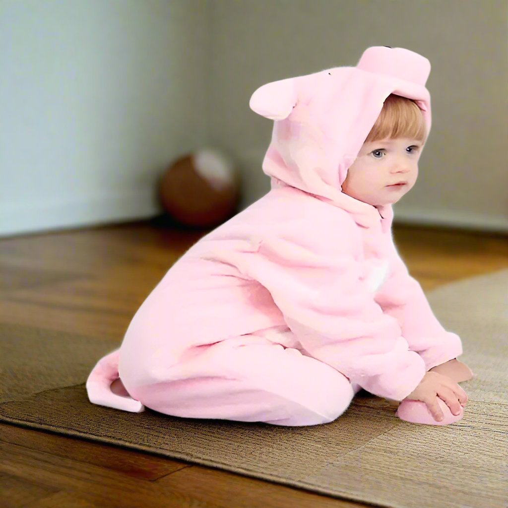 Pink Piggy Costume Romper for Baby Toddler