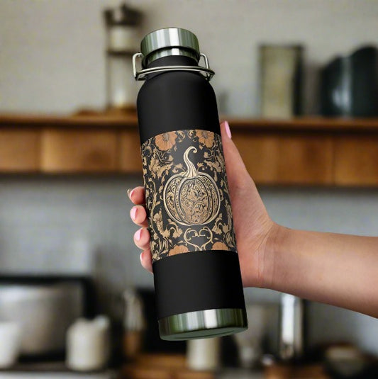 Floral Pumpkin Insulated Bottle, 22oz