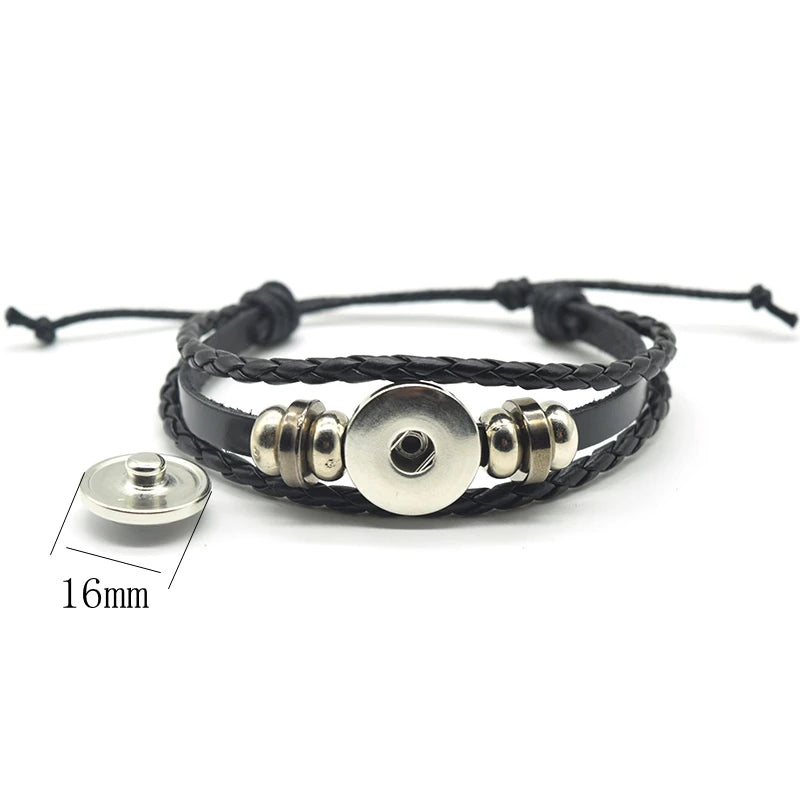 Musical Instrument Piano Guitar Clarinet Flute Music Leather Bangle Bracelet Music Note Jewelry for Women Men