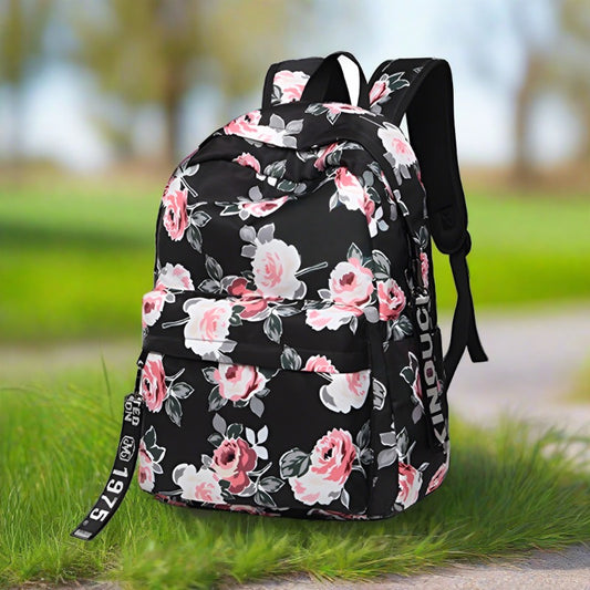 Roses Roses Country Floral Fashion Backpack, Laptop Bag