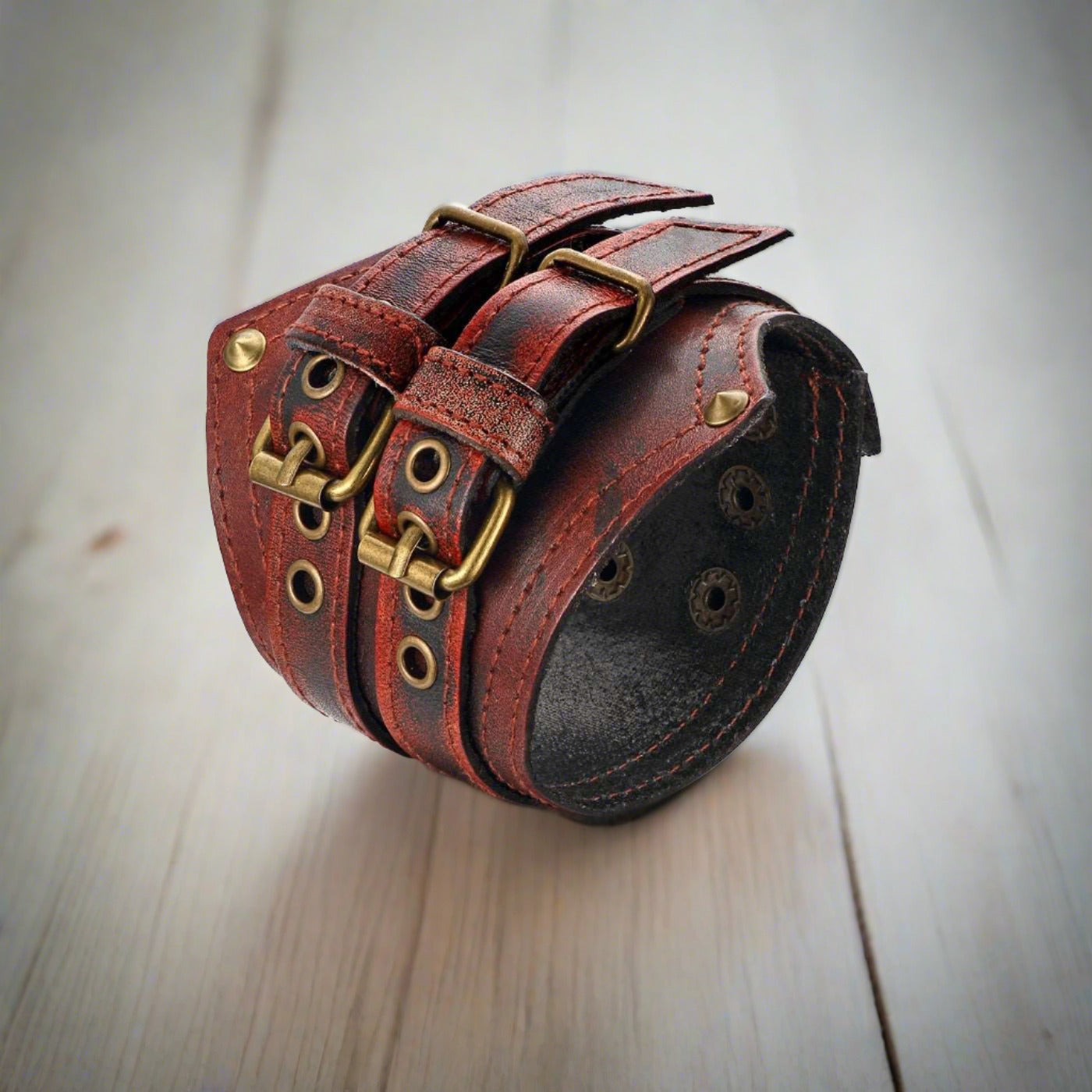 Genuine Leather Belt Buckle Cuff Bracelet